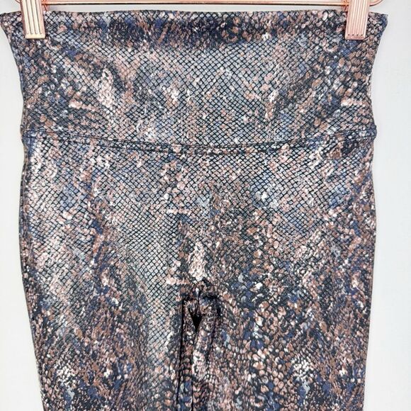 SPANX | Snake Animal Print Brown Black & Brown Leggings Women’s Size Small - Picture 4 of 10